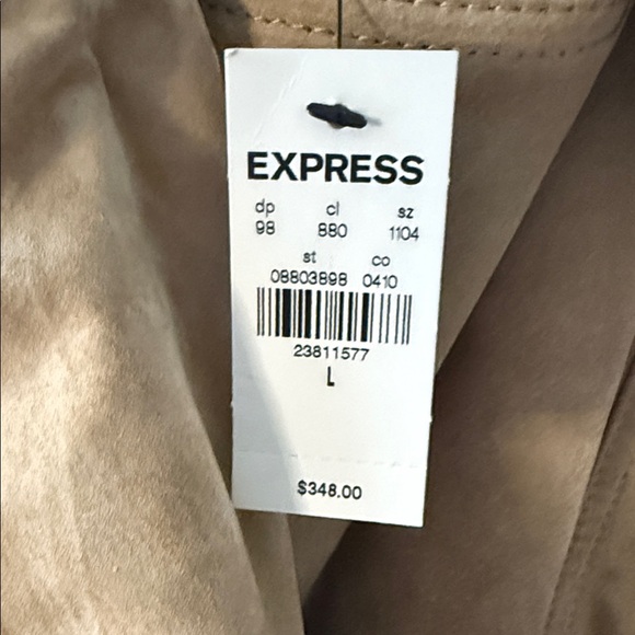 Express Women's Tan Bomber Jacket - Picture 2 of 2